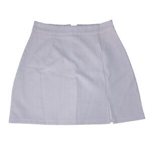 Lavender White Houndstooth Mini Skirt Juniors Size S